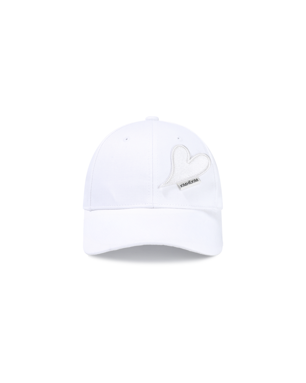 Kimhe Kim - Heart Patches Ball Cap (White) product image 1 | TRAB K-Fashion Australia