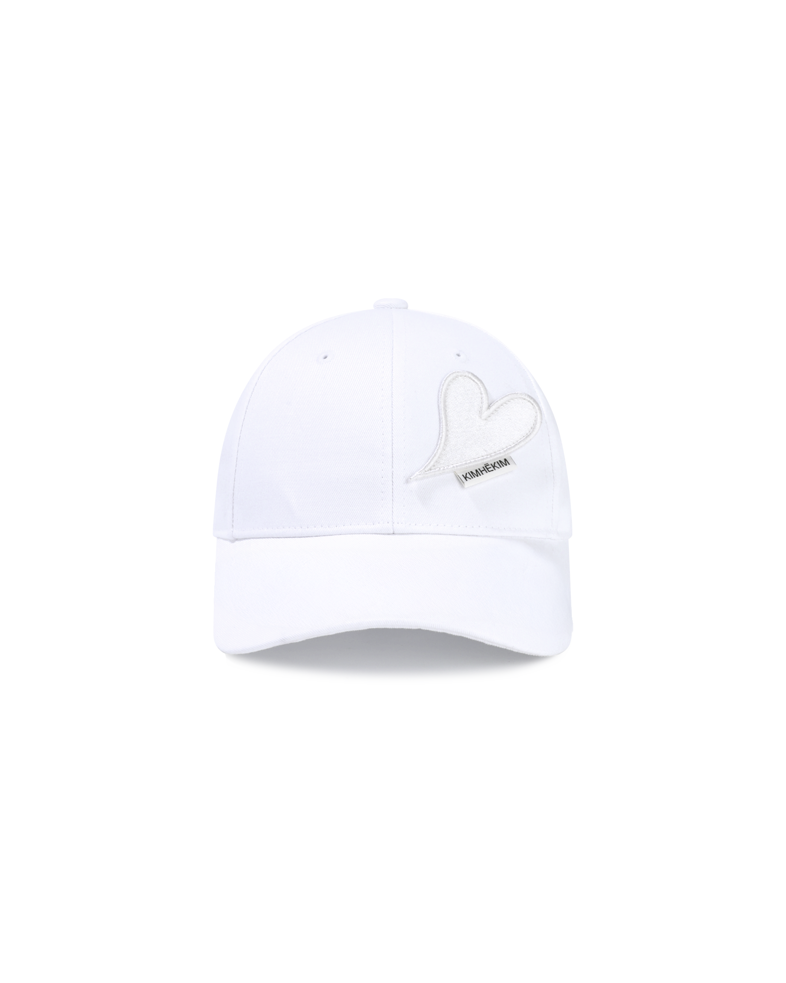 Kimhe Kim - Heart Patches Ball Cap (White) product image 1 | TRAB K-Fashion Australia