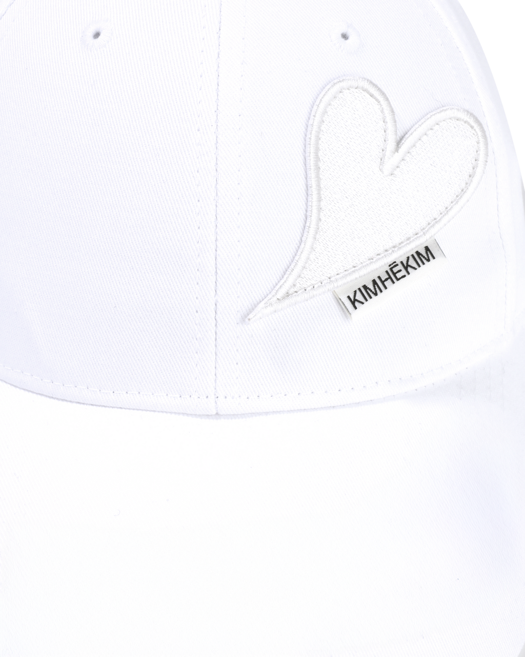 Kimhe Kim - Heart Patches Ball Cap (White) product image 4 | TRAB K-Fashion Australia