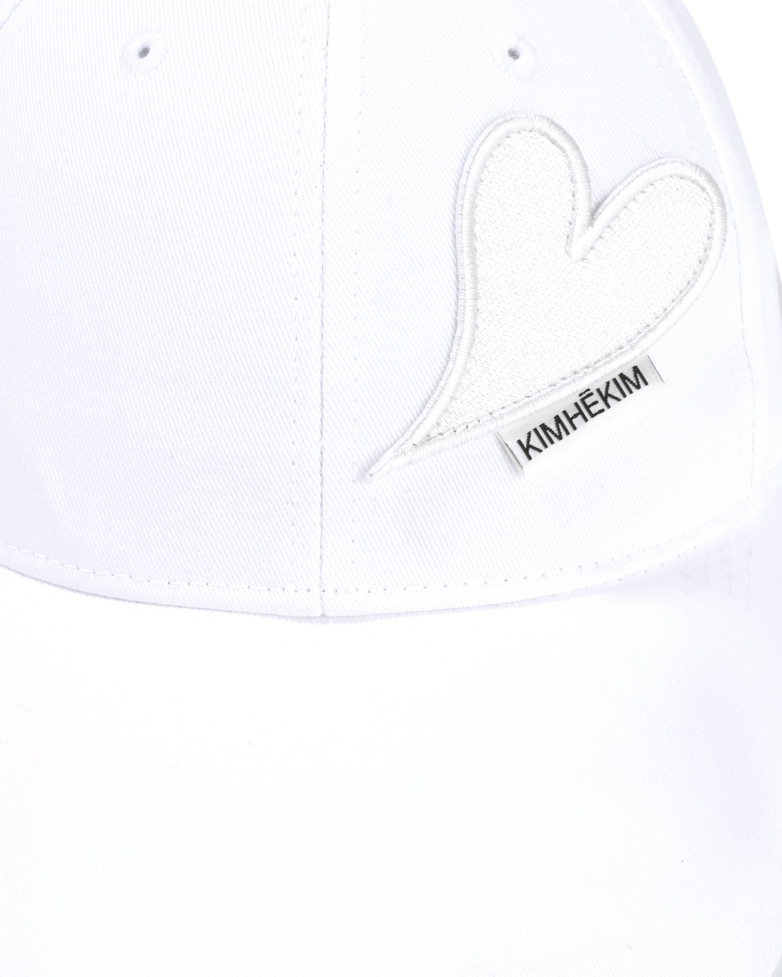 Kimhe Kim - Heart Patches Ball Cap (White) product image 4 | TRAB K-Fashion Australia