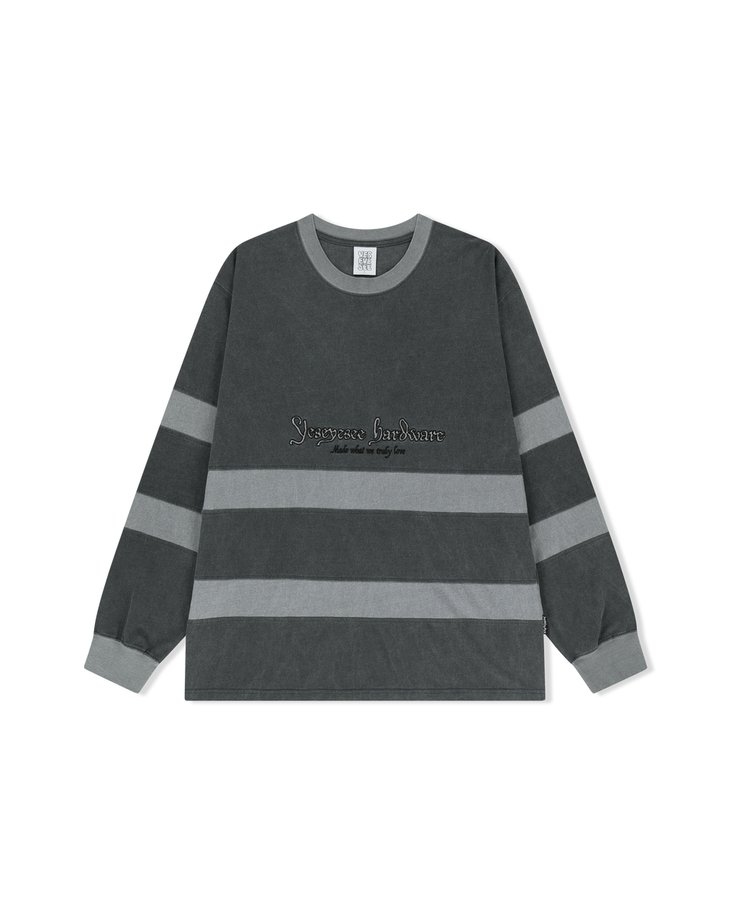 yeseyesee - Pigment Stripe L/S (Charcoal) product image 1 | TRAB K-Fashion Australia