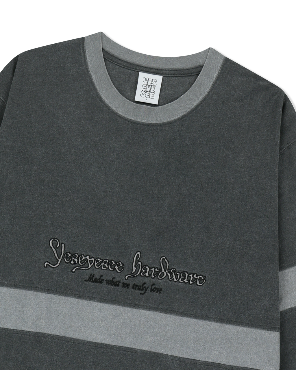 yeseyesee - Pigment Stripe L/S (Charcoal) product image 5 | TRAB K-Fashion Australia