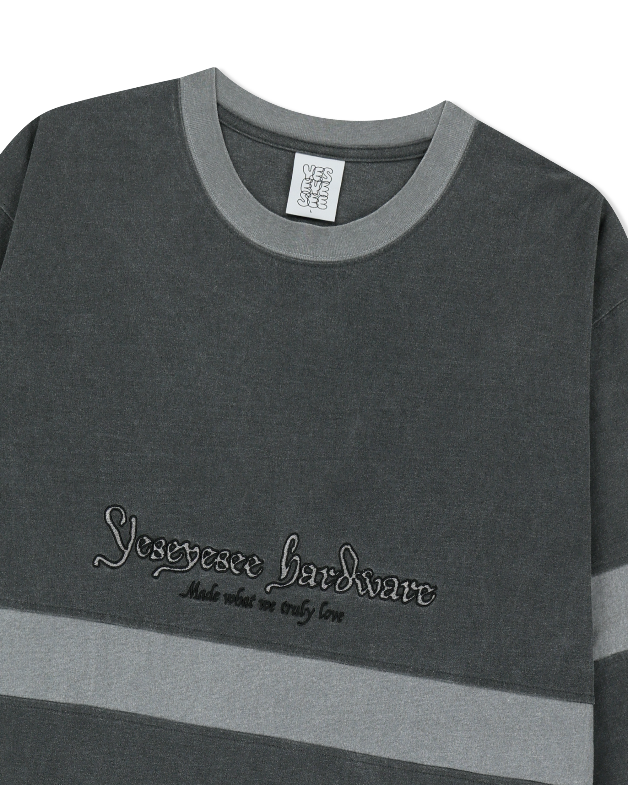 yeseyesee - Pigment Stripe L/S (Charcoal) product image 5 | TRAB K-Fashion Australia