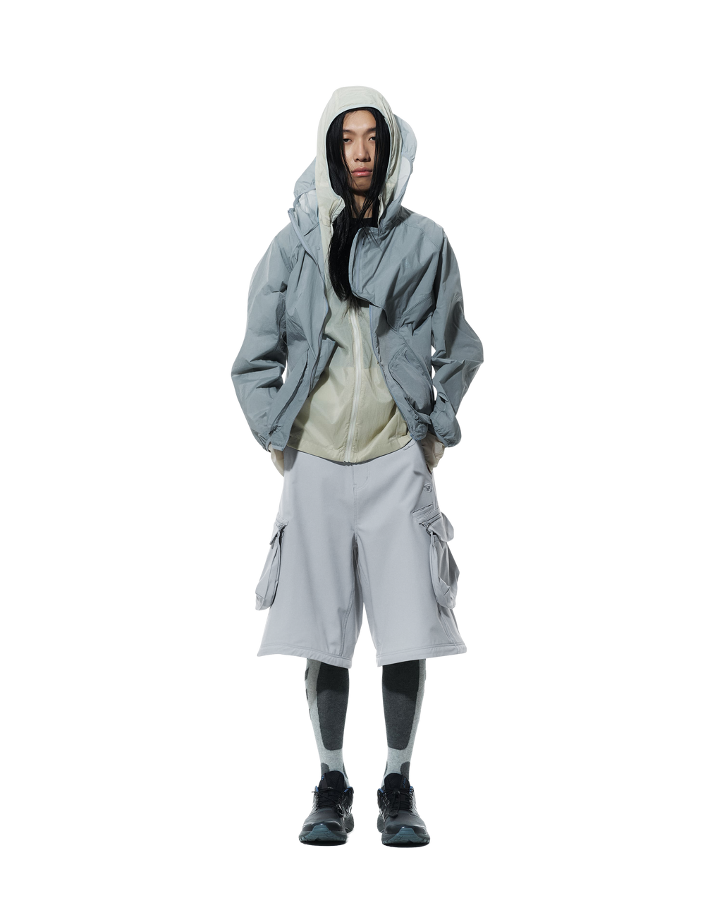 San San Gear - 2Way Pocket Pants (Blue Grey) product image 4 | TRAB K-Fashion Australia