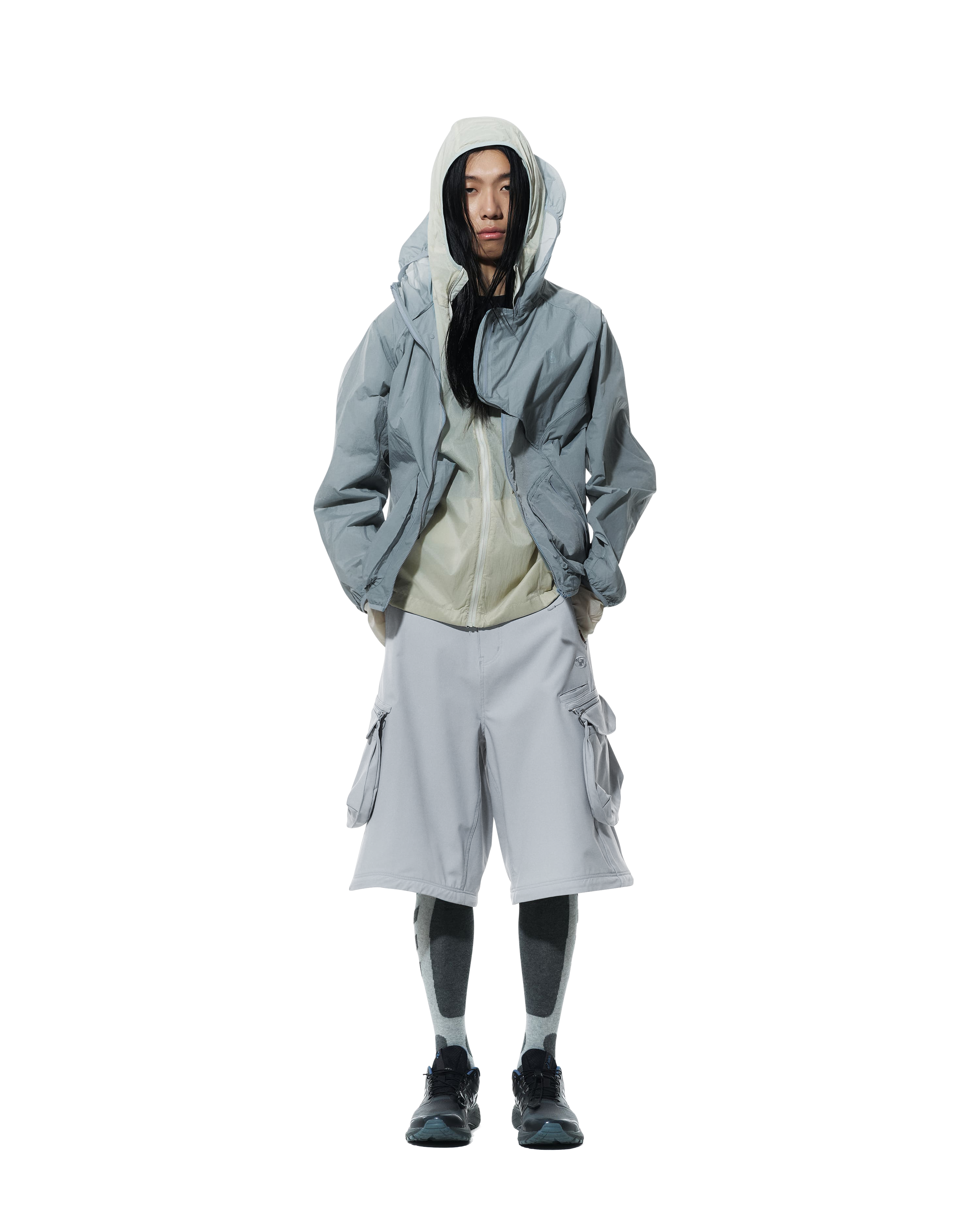 San San Gear - 2Way Pocket Pants (Blue Grey) product image 4 | TRAB K-Fashion Australia