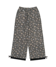 Coyseio - Teji Pattern Side Button Sweat Pants (Charcoal) product image 1 | TRAB K-Fashion Australia