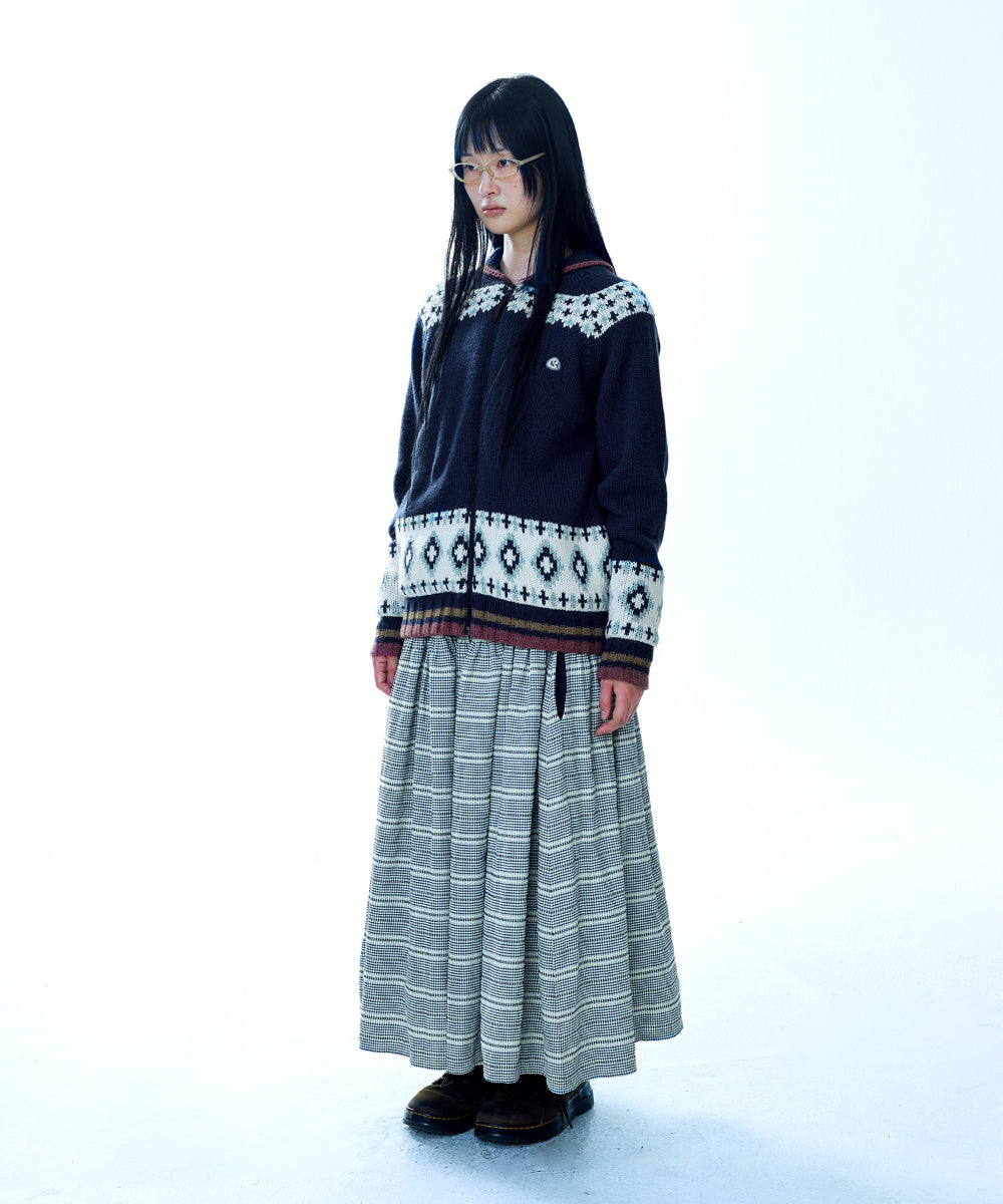 Coyseio - Mossy Cowichan Knit Jacket (Navy) product image 11 | TRAB K-Fashion Australia