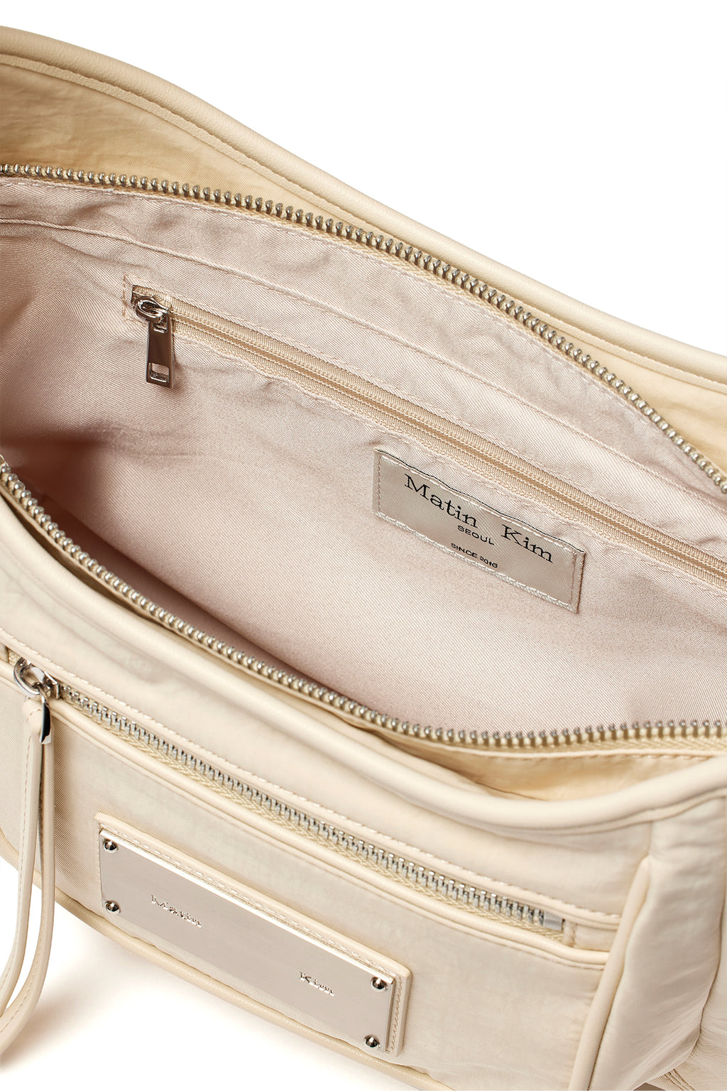 Matin Kim - Nylon Pocket Bag (Beige) product image 4 | TRAB K-Fashion Australia