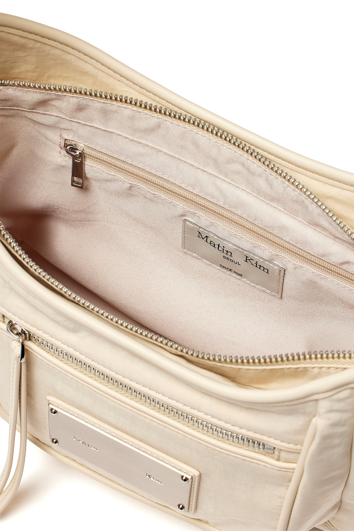 Matin Kim - Nylon Pocket Bag (Beige) product image 4 | TRAB K-Fashion Australia