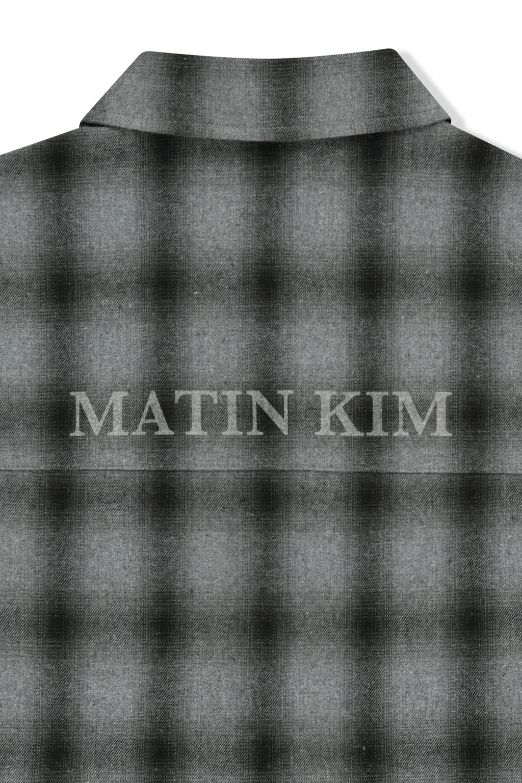 Matin Kim - Paint Effect Flannel Check Shirt (Grey) product image 6 | TRAB K-Fashion Australia