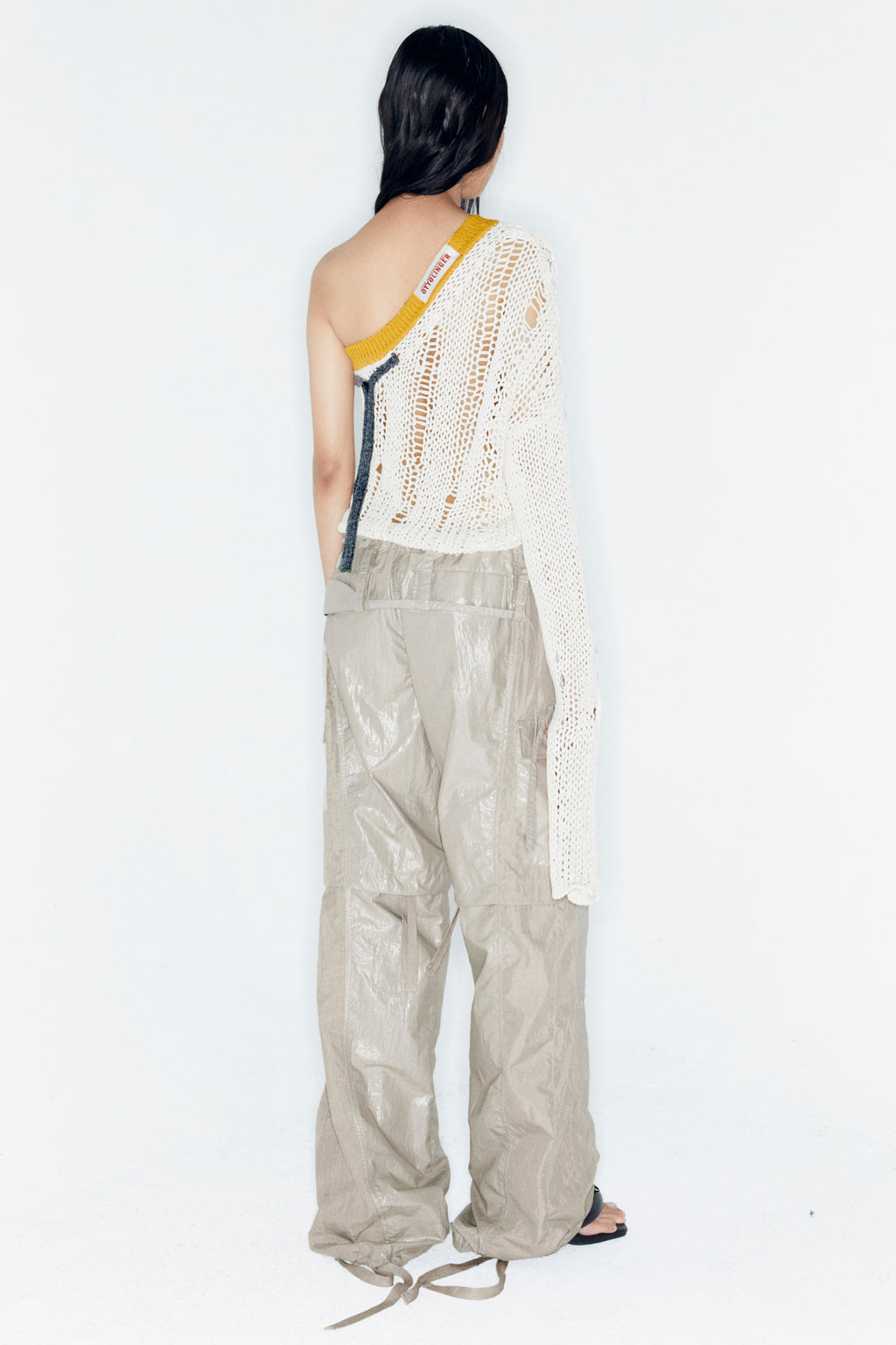 Andersson Bell - Adsb X Ottolinger One Shoulder Knit (Ivory) product image 3 | TRAB K-Fashion Australia
