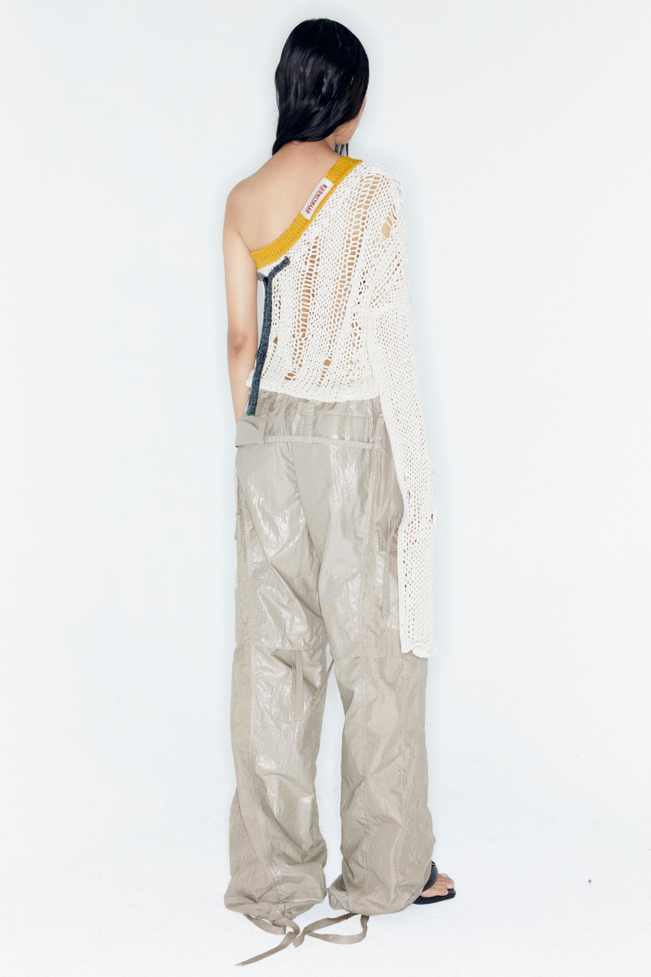Andersson Bell - Adsb X Ottolinger One Shoulder Knit (Ivory) product image 3 | TRAB K-Fashion Australia