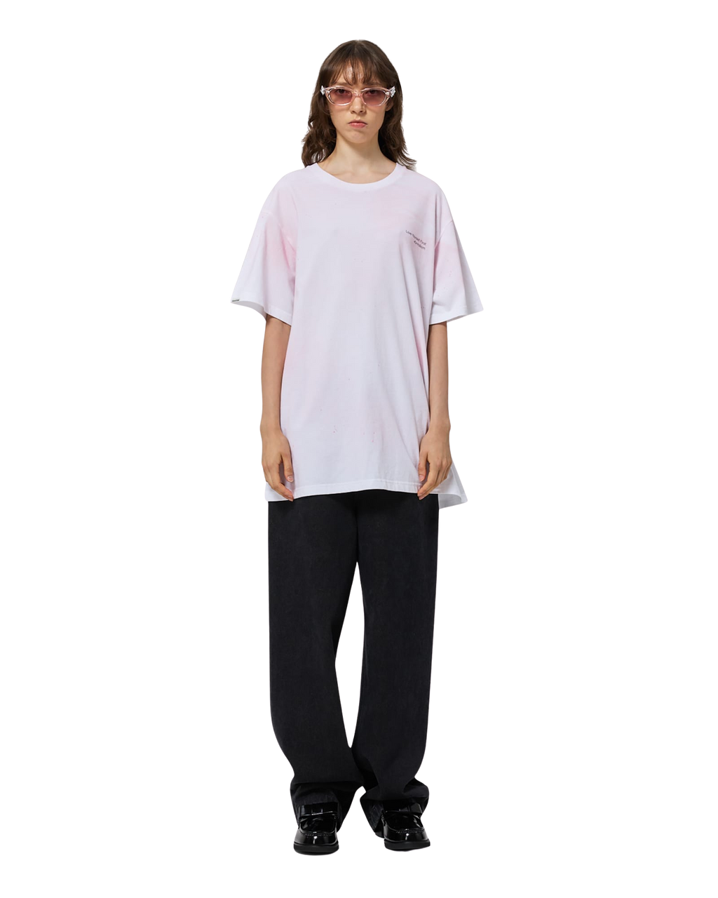 Kimhe Kim - Spray Dyed T-Shirt (White) product image 1 | TRAB K-Fashion Australia
