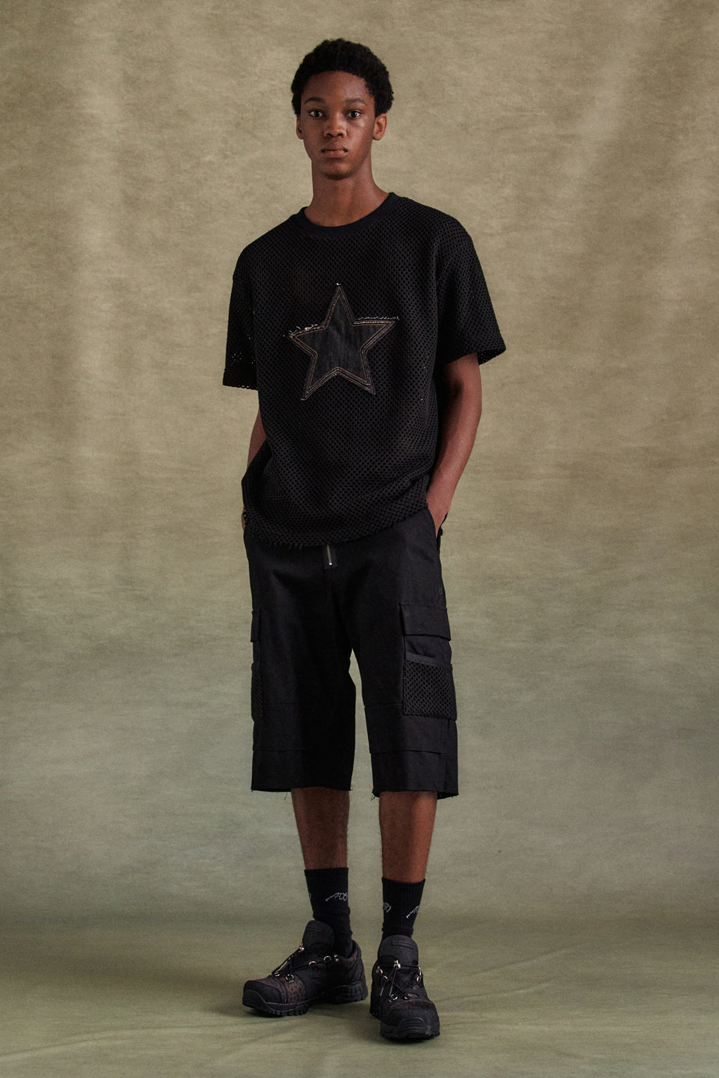 Andersson Bell - Depot Cotton Cargo Shorts (Black) product image 6 | TRAB K-Fashion Australia