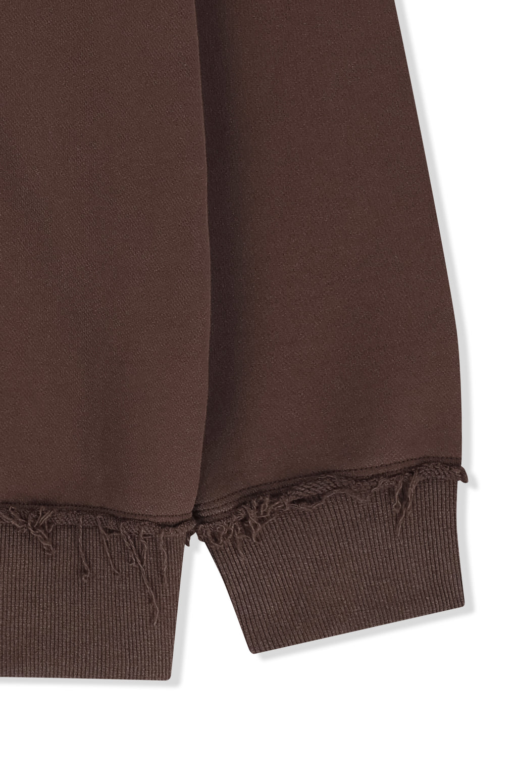 Matin Kim - Applique Logo Collar Quarter Zip Up (Brown) product image 4 | TRAB K-Fashion Australia