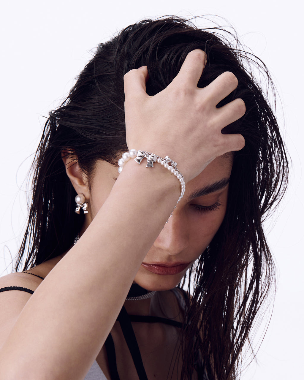 Numbering - Ribbon Pearl Bracelet #9931 product image 1 | TRAB K-Fashion Australia