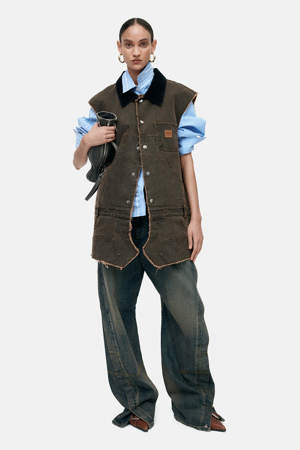 Andersson Bell - Carpenter Dress (Brown) product image 1 | TRAB K-Fashion Australia