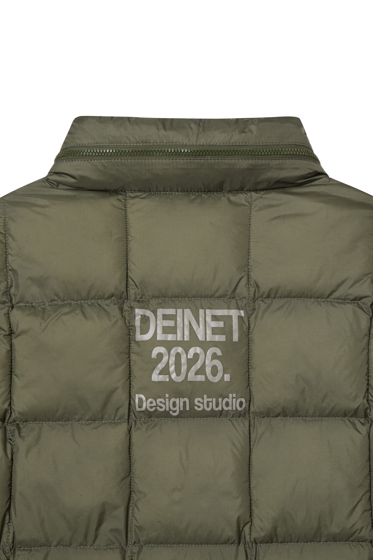 Deinet - Point Wellon Hood Vest (Khaki) product image 6 | TRAB K-Fashion Australia