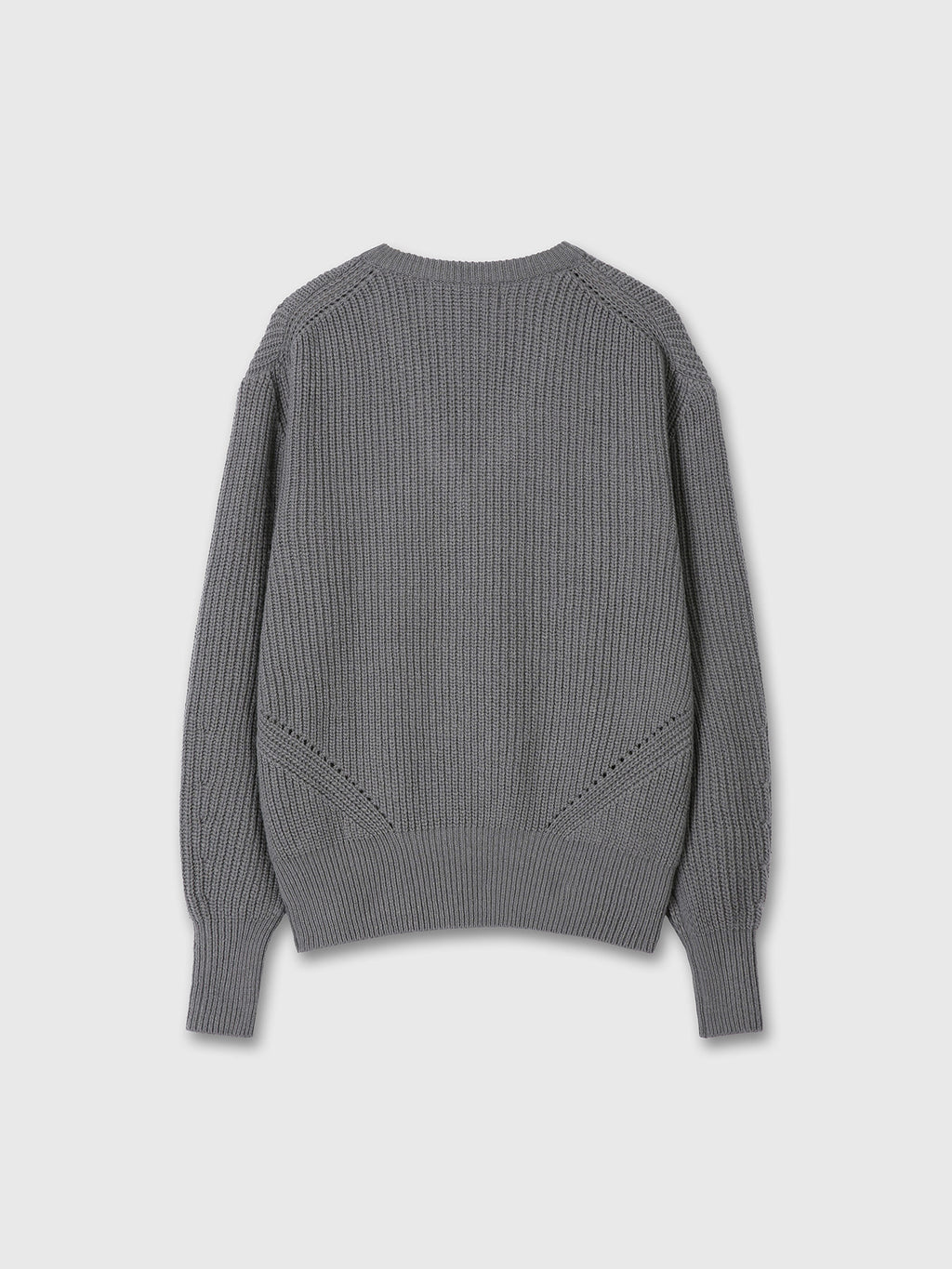 Tonywack - Merino Wool V-Neck Oversized Sweater (Grey) product image 9 | TRAB K-Fashion Australia