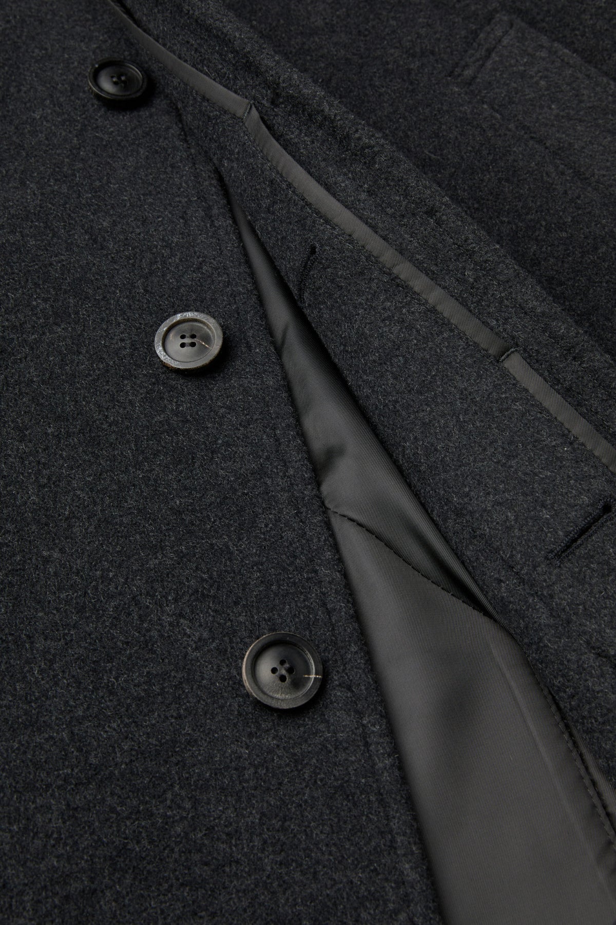 Coor - Belandi Cashmere-Blend Balmacaan Coat (Melange Charcoal) product image 8 | TRAB K-Fashion Australia