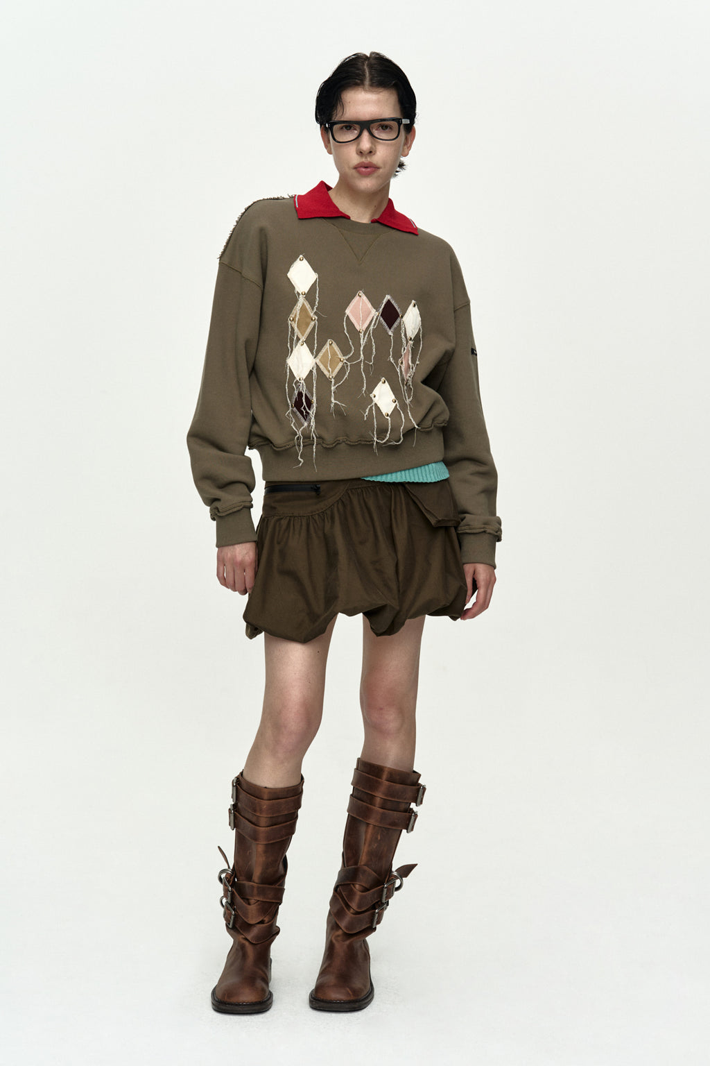 Andersson Bell - Cargo Balloon Skirt (Khaki) product image 11 | TRAB K-Fashion Australia