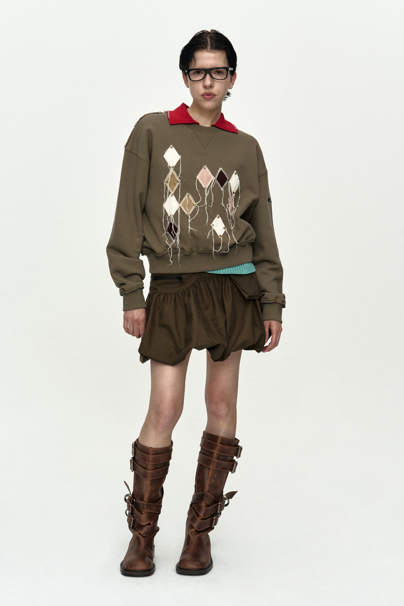 Andersson Bell - Cargo Balloon Skirt (Khaki) product image 11 | TRAB K-Fashion Australia