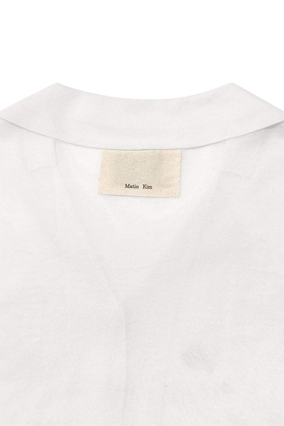 Matin Kim - String Point Plain Long Cardigan (White) product image 5 | TRAB K-Fashion Australia