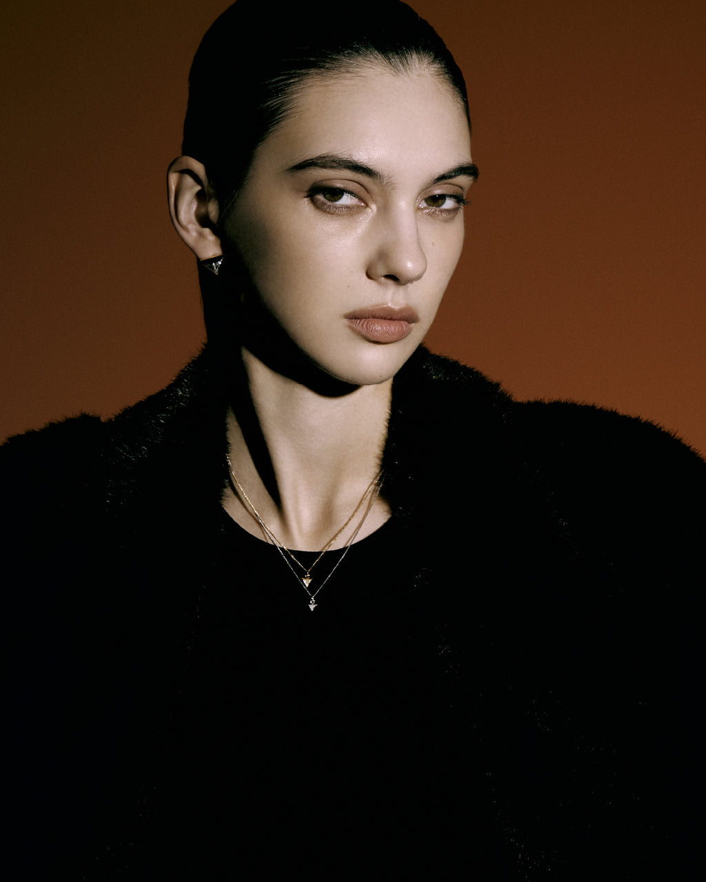 Numbering - Mini Inverted Triangle Pendant Necklace #3795 product image 3 | TRAB K-Fashion Australia