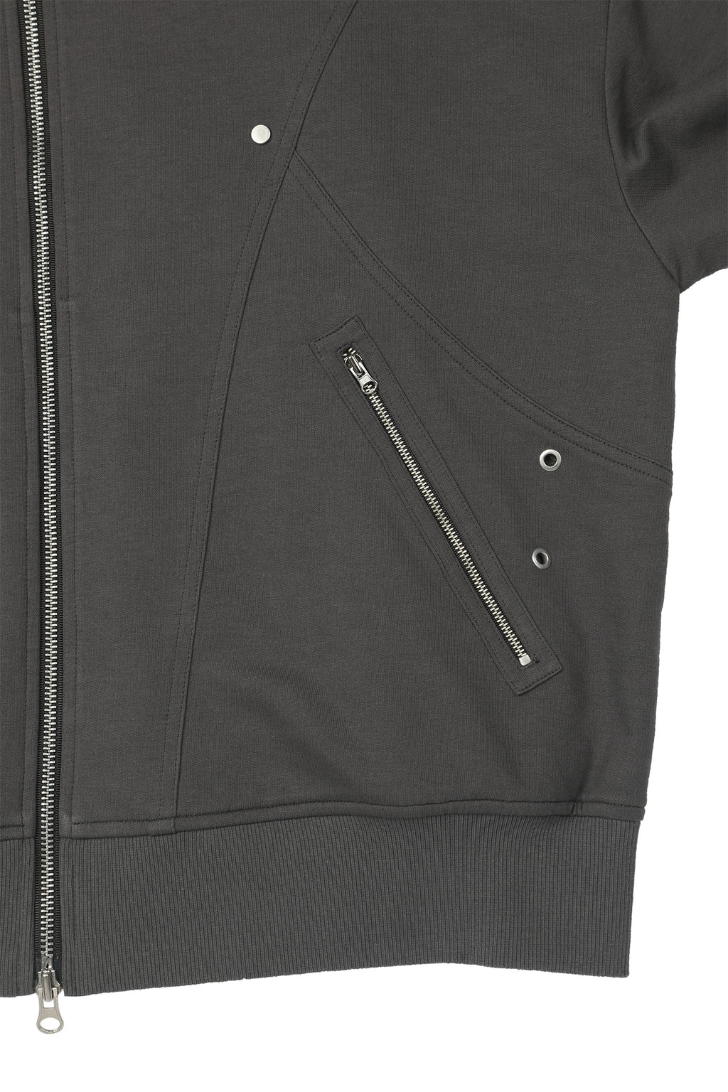 Deinet - Metal Detail Hood Zip Up (Charcoal) product image 6 | TRAB K-Fashion Australia