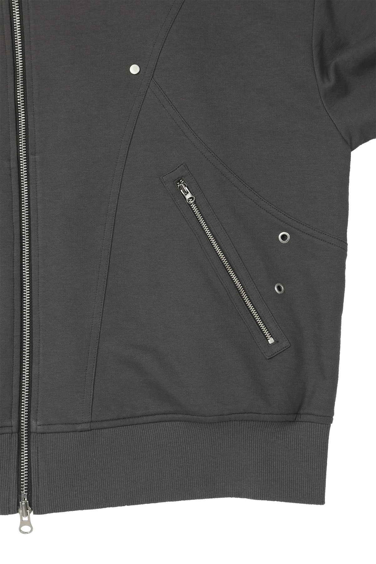 Deinet - Metal Detail Hood Zip Up (Charcoal) product image 6 | TRAB K-Fashion Australia