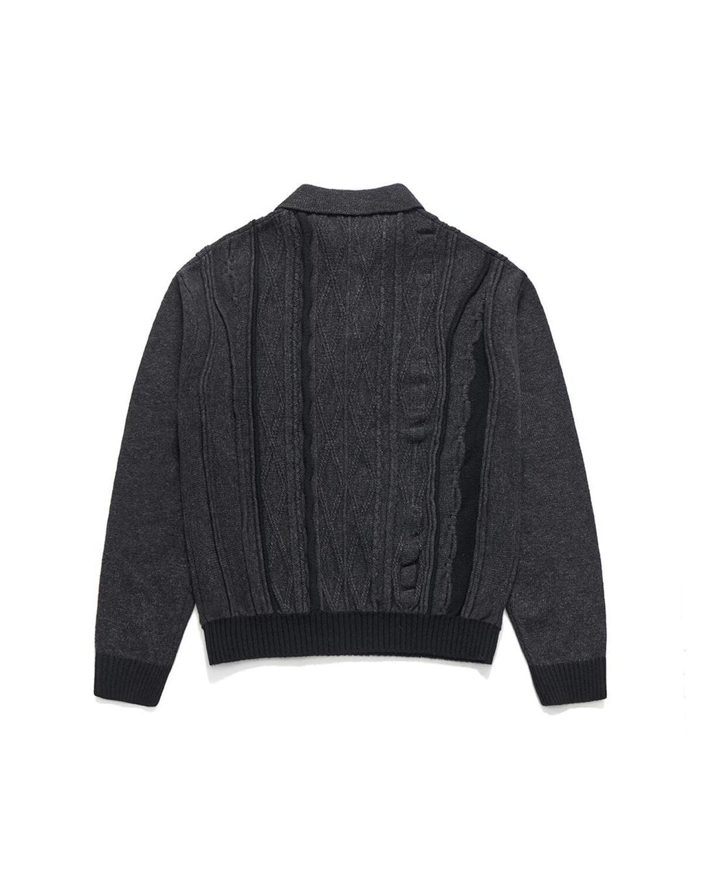 Eastlogue - Asymmetrical Cable Knit (Charcoal) product image 6 | TRAB K-Fashion Australia