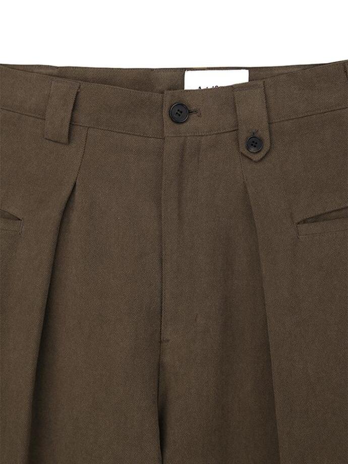 Art if acts - Pocket On Tuck Pants (Brown) product image 7 | TRAB K-Fashion Australia