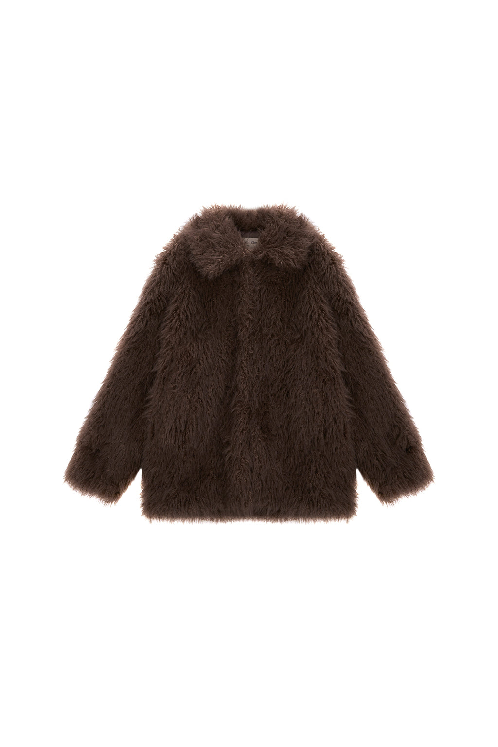 Matin Kim - Oversize Hairy Fur Coat (Brown) product image 1 | TRAB K-Fashion Australia