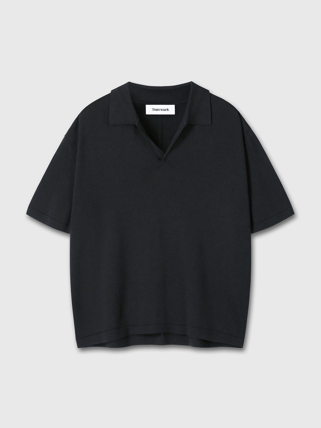 Tonywack - Silk Cashmere Open Collar Knit (Black) product image 9 | TRAB K-Fashion Australia