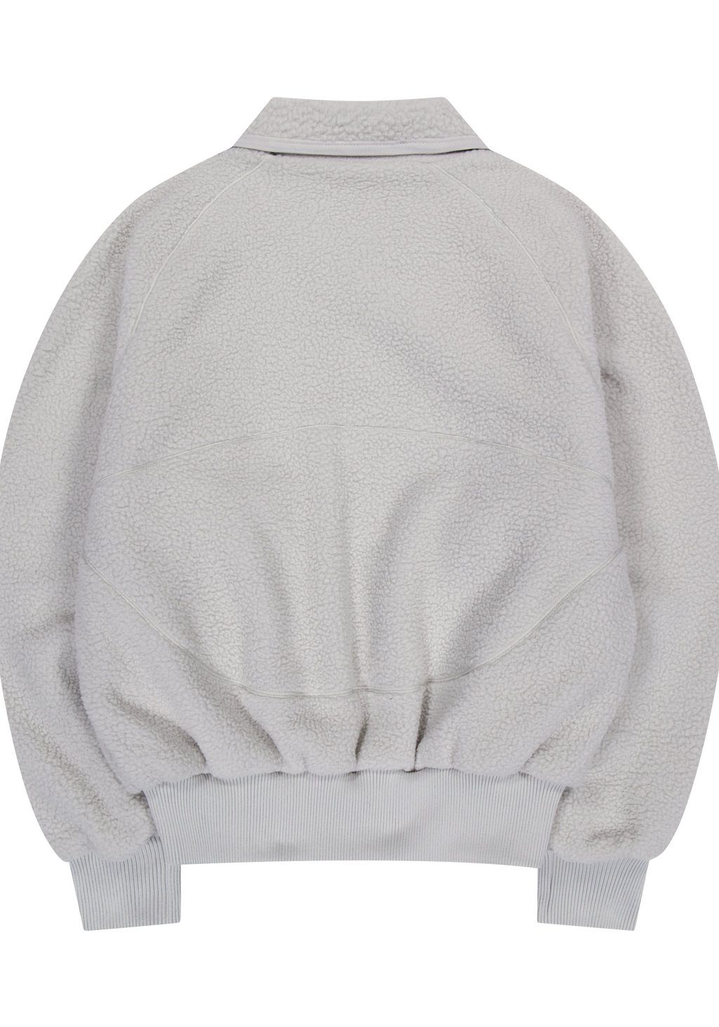Coyseio - Round Collar Fleece Jacket (Light Grey) product image 3 | TRAB K-Fashion Australia