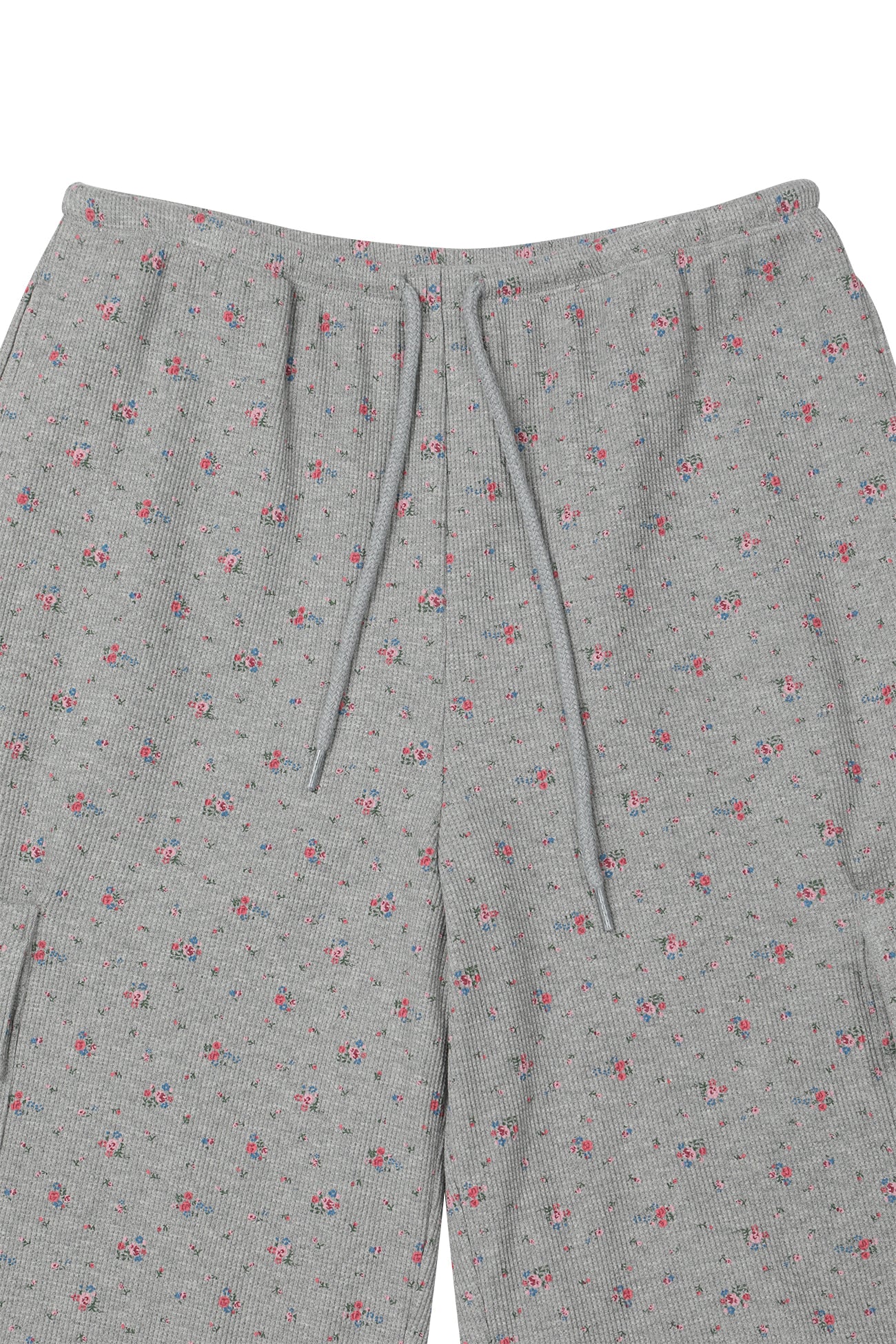 Deinet - Soft Waffle Flower Jersey Cargo Bermuda Pants (Melange Grey) product image 12 | TRAB K-Fashion Australia