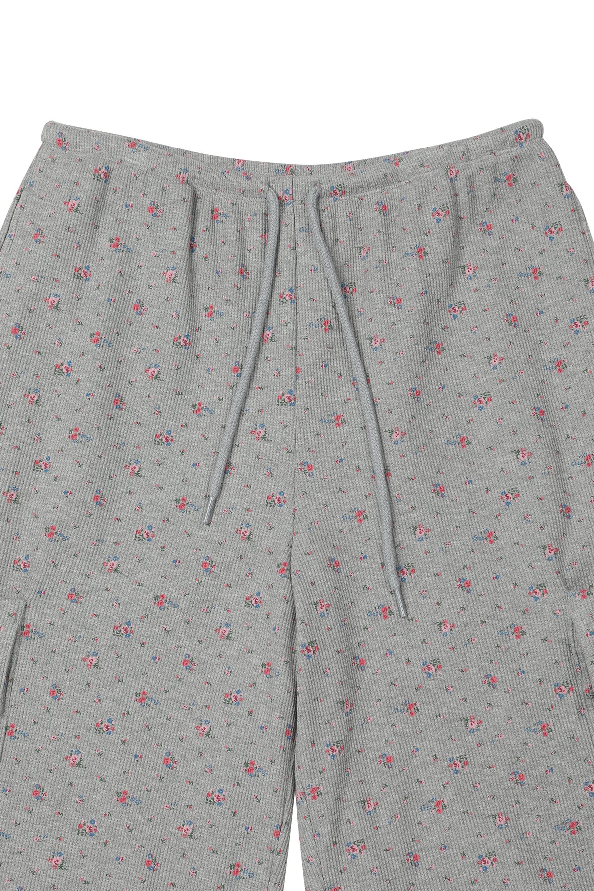 Deinet - Soft Waffle Flower Jersey Cargo Bermuda Pants (Melange Grey) product image 12 | TRAB K-Fashion Australia