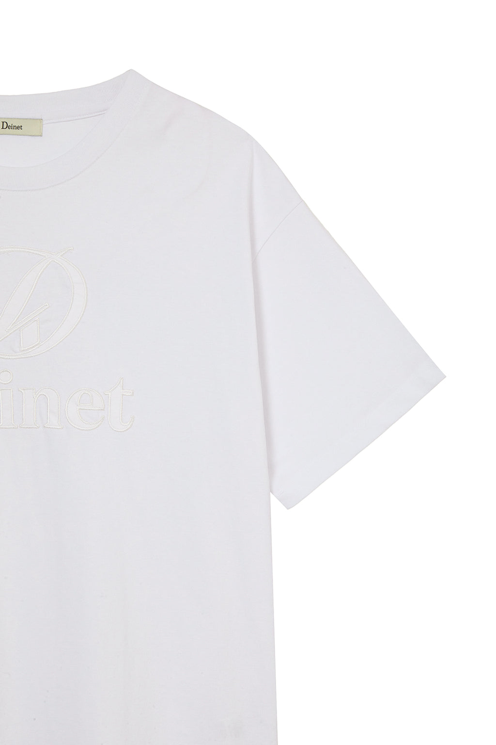 Deinet - Application Stitch T-Shirt (White) product image 4 | TRAB K-Fashion Australia
