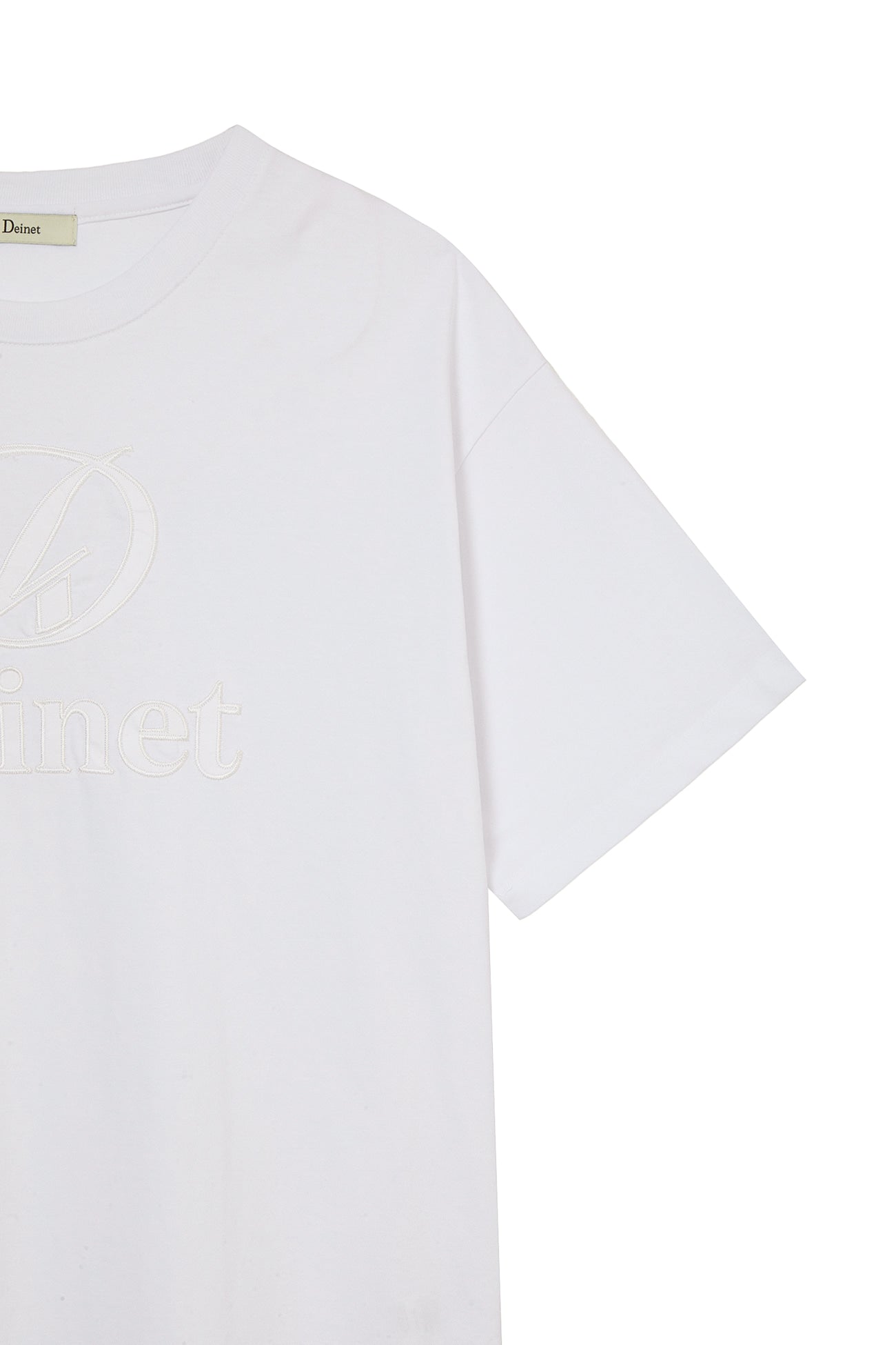 Deinet - Application Stitch T-Shirt (White) product image 4 | TRAB K-Fashion Australia