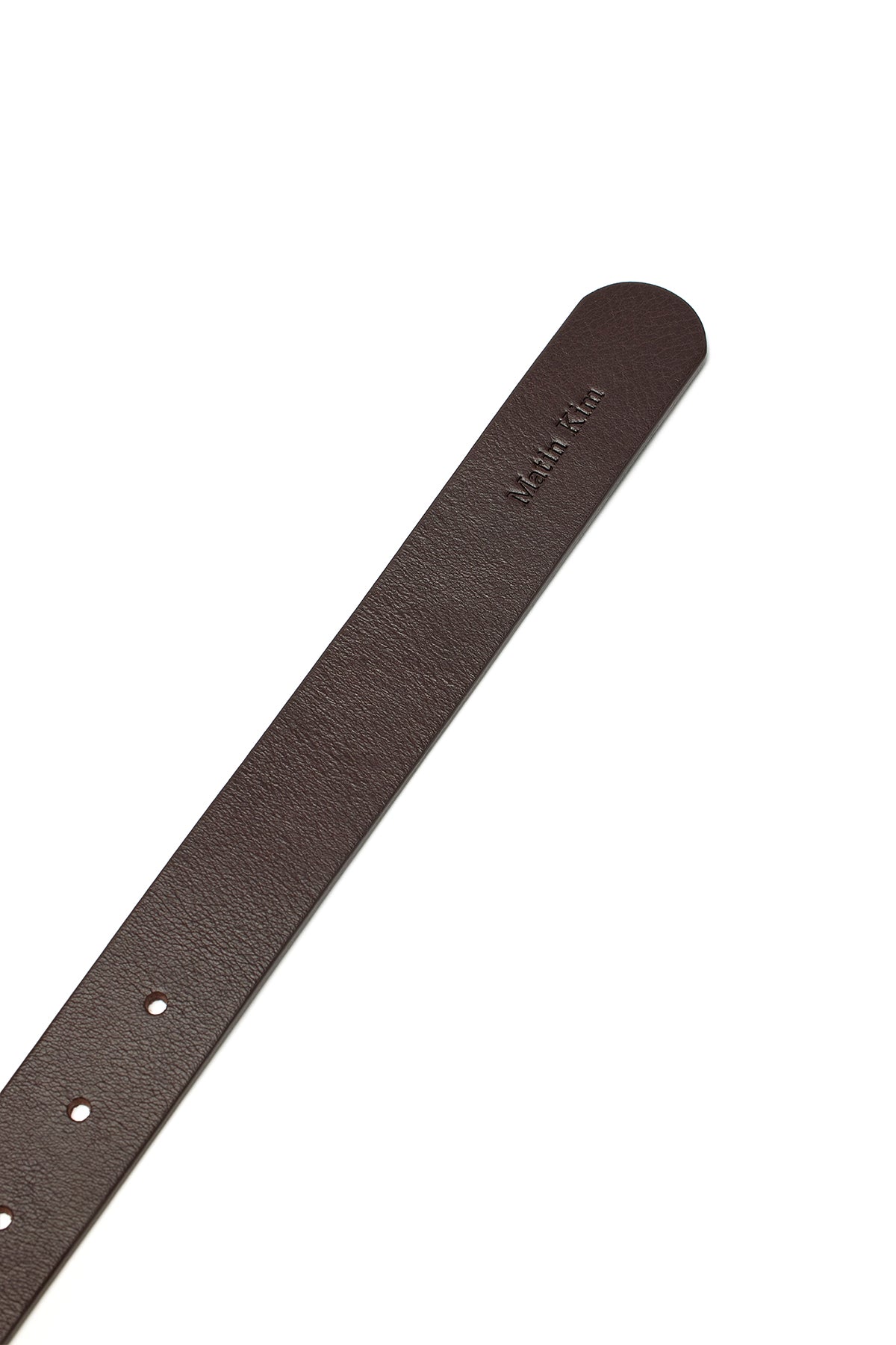 Matin Kim - Vintage Leather Belt (Dark Brown) product image 3 | TRAB K-Fashion Australia