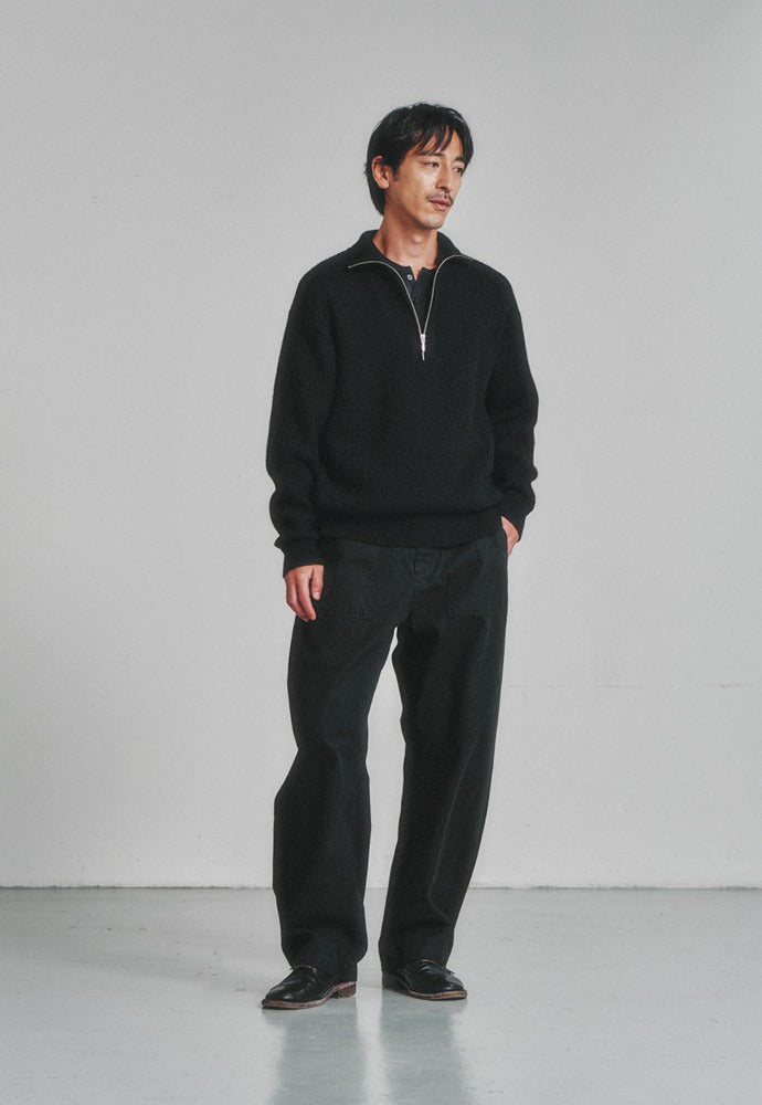 Art if acts - Curved Fatigue Trousers (Black) product image 1 | TRAB K-Fashion Australia