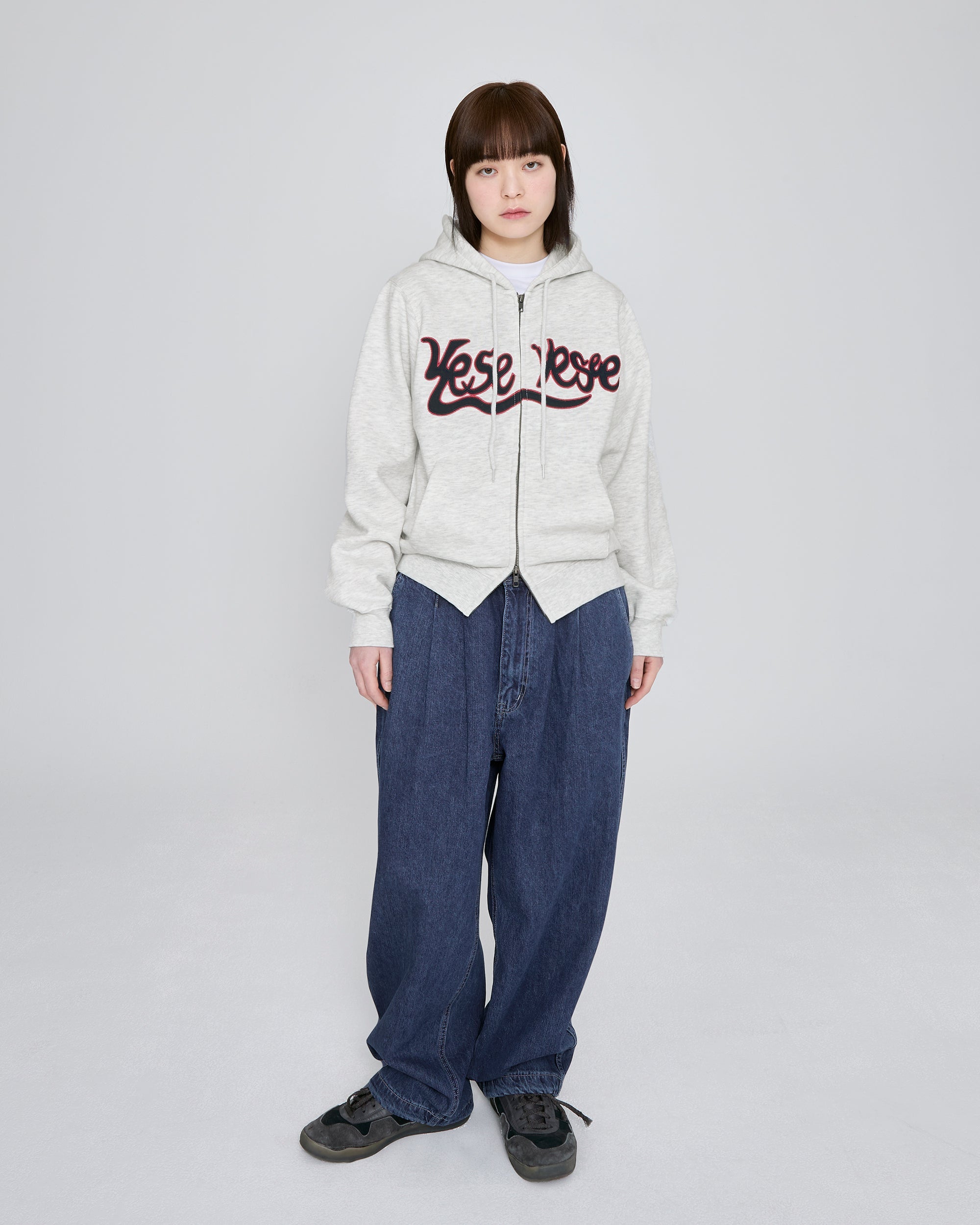 yeseyesee - Adjustable X-Hook Easy Denim Pants (Indigo) product image 10 | TRAB K-Fashion Australia
