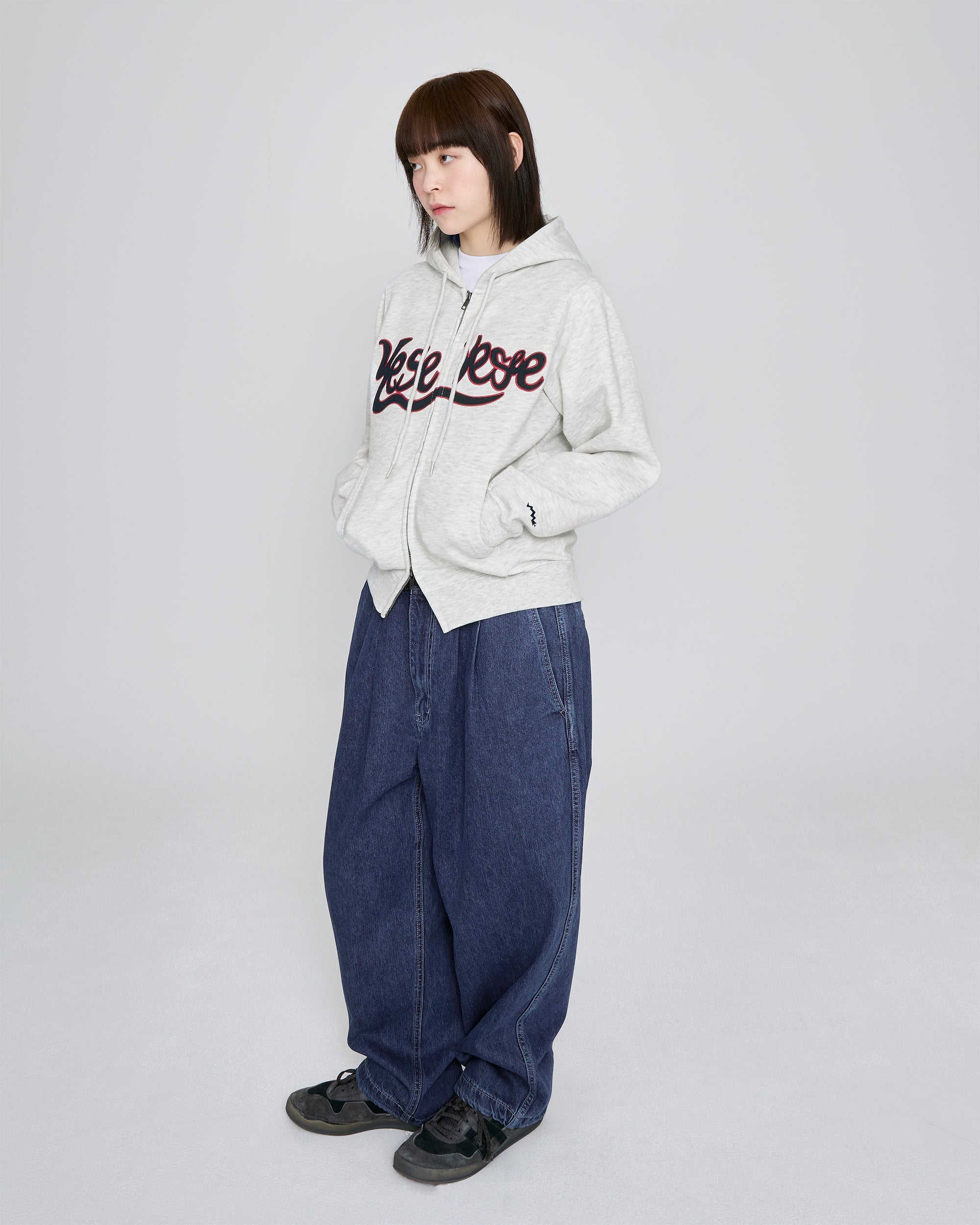 yeseyesee - Adjustable X-Hook Easy Denim Pants (Indigo) product image 11 | TRAB K-Fashion Australia