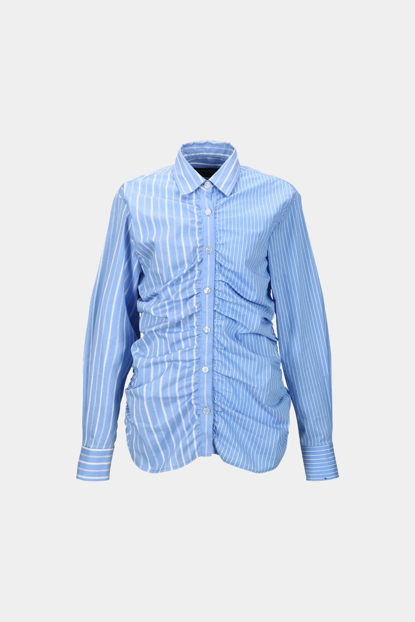 Andersson Bell - Stripe Shirring Shirt (Blue) product image 9 | TRAB K-Fashion Australia