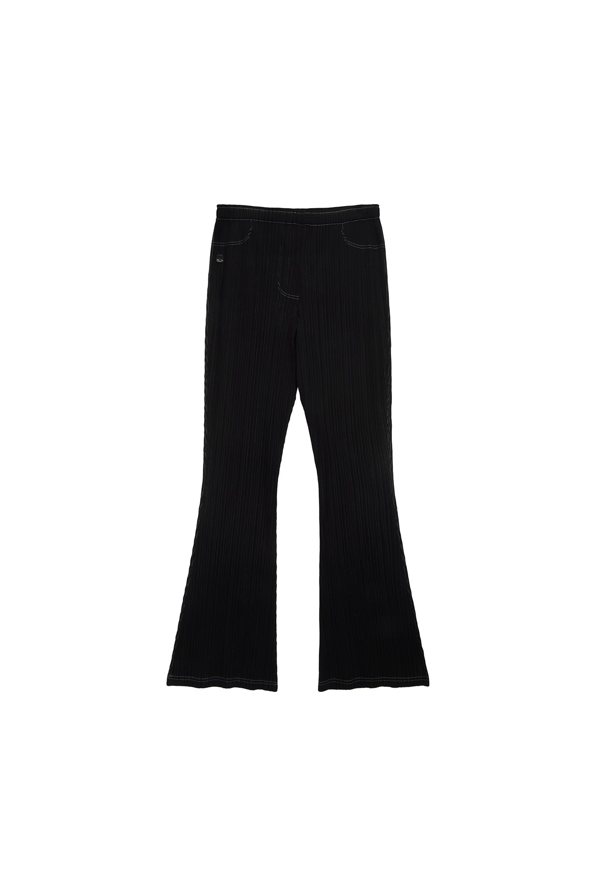 Matin Kim - Pleats Stitch Layered Pants (Black) product image 1 | TRAB K-Fashion Australia