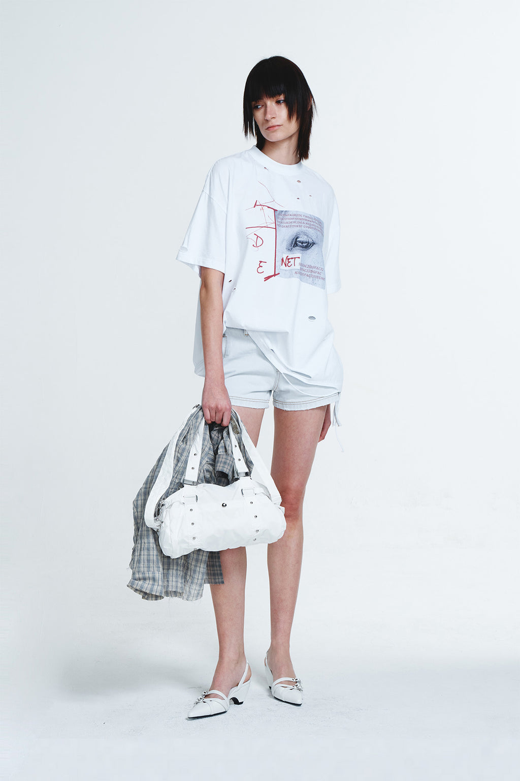 Deinet - Denim Shorts (Ice Blue) product image 4 | TRAB K-Fashion Australia