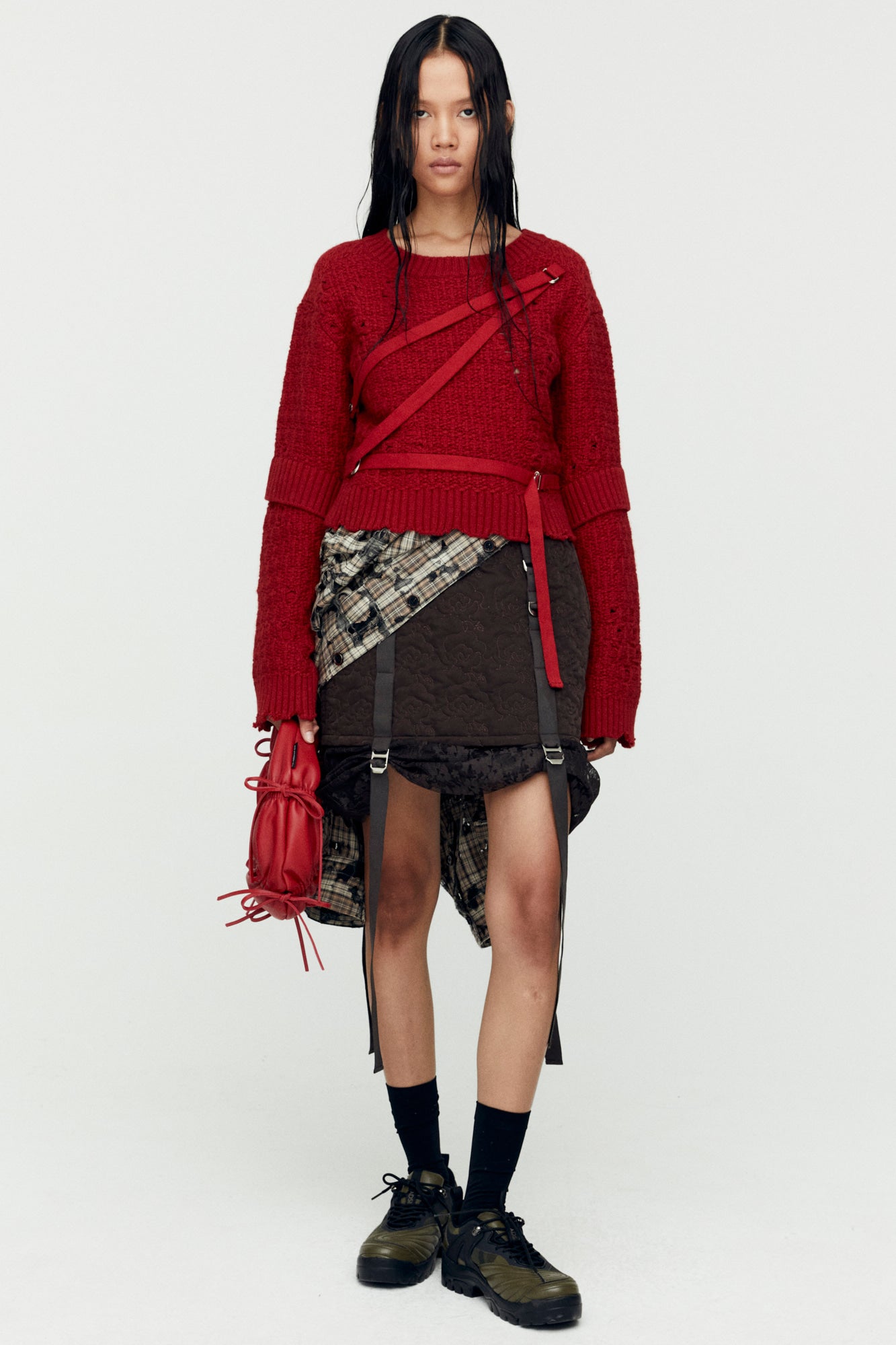 Andersson Bell - Small Dumpling Leather Bag (Red) product image 5 | TRAB K-Fashion Australia