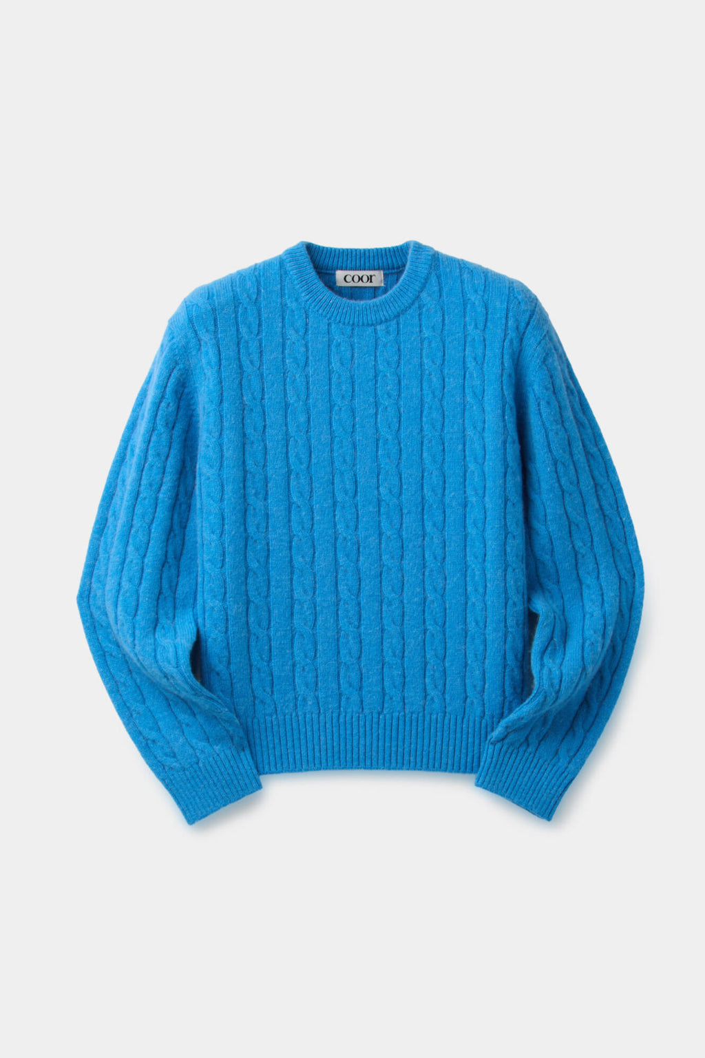 Coor - Alpaca Blend Cable Sweater (Blue Opal) product image 1 | TRAB K-Fashion Australia
