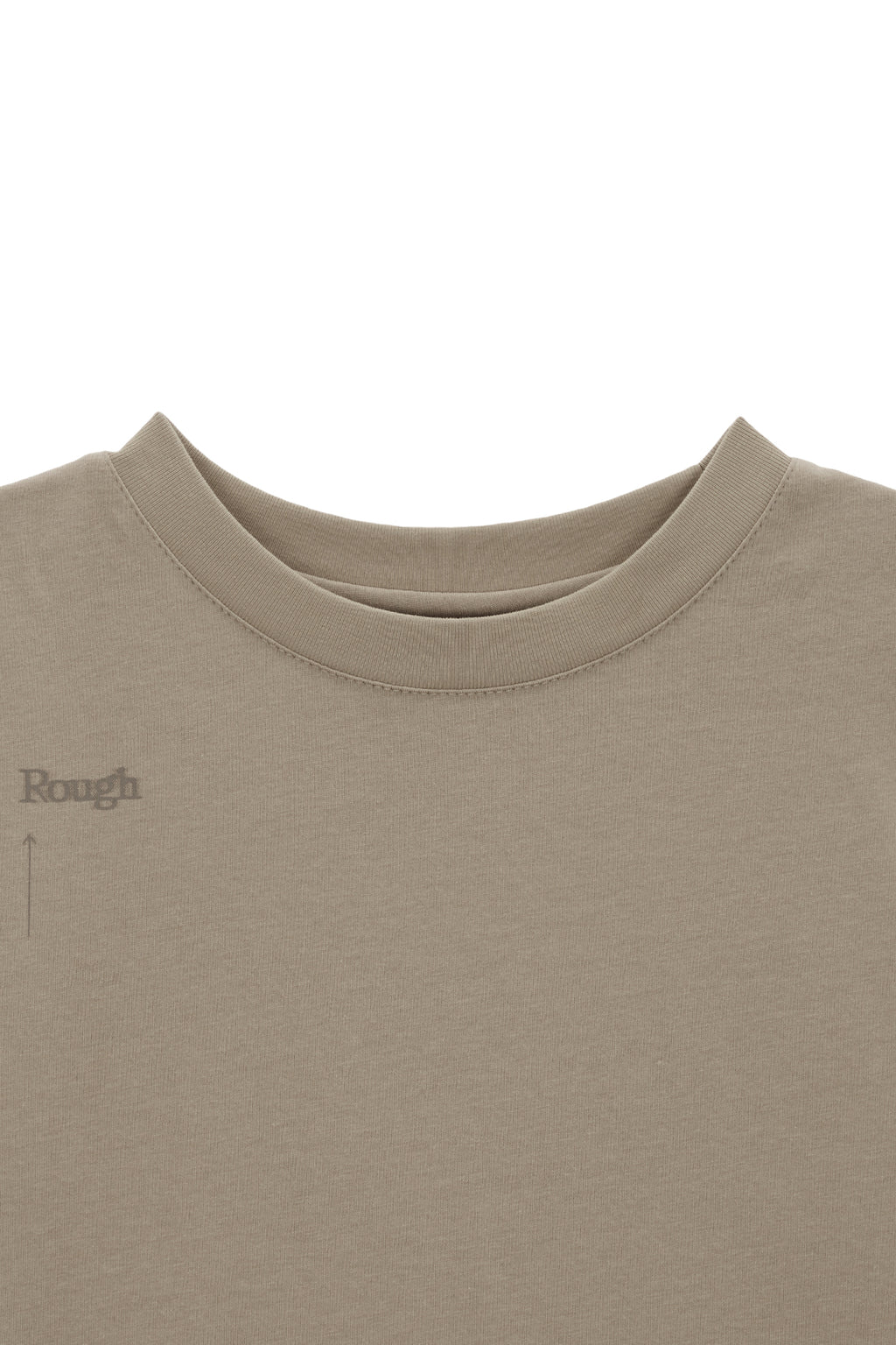 Matin Kim - Keyword Lettering Crop Top (Beige) product image 3 | TRAB K-Fashion Australia