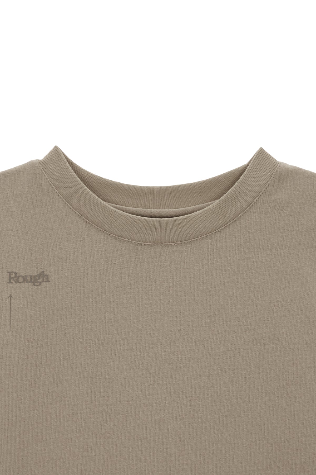 Matin Kim - Keyword Lettering Crop Top (Beige) product image 3 | TRAB K-Fashion Australia